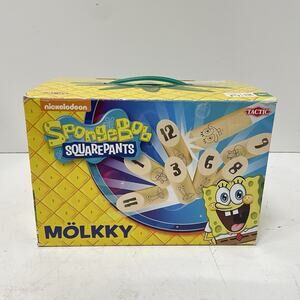 New Old Stock 2014 Tactic Nickelodeon Spongebob Squarepants Molkky Game